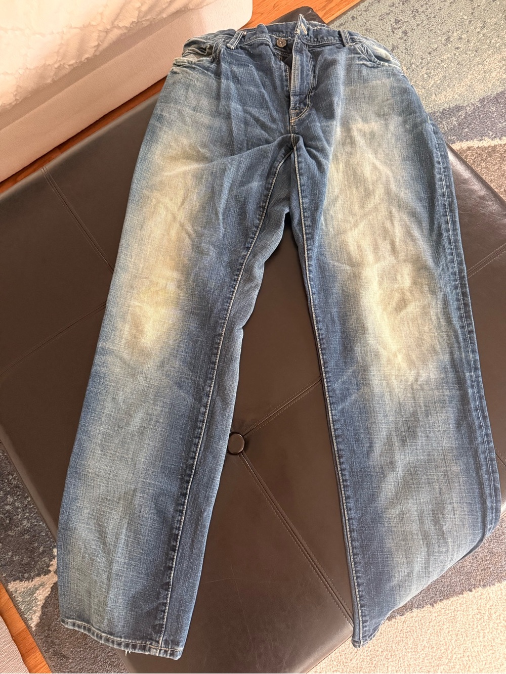 Mavi Men's Light-Wash Blue Straight Jeans